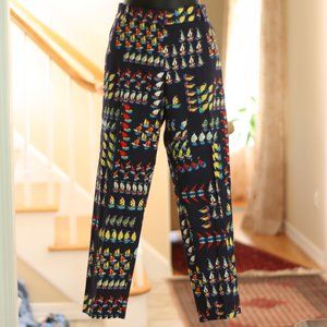 J. CREW Navy Blue Pants with Sailboats